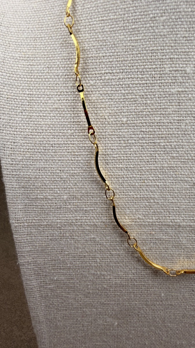 Wave Chain Necklace Gold ⚡️