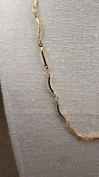 Wave Chain Necklace Gold ⚡️