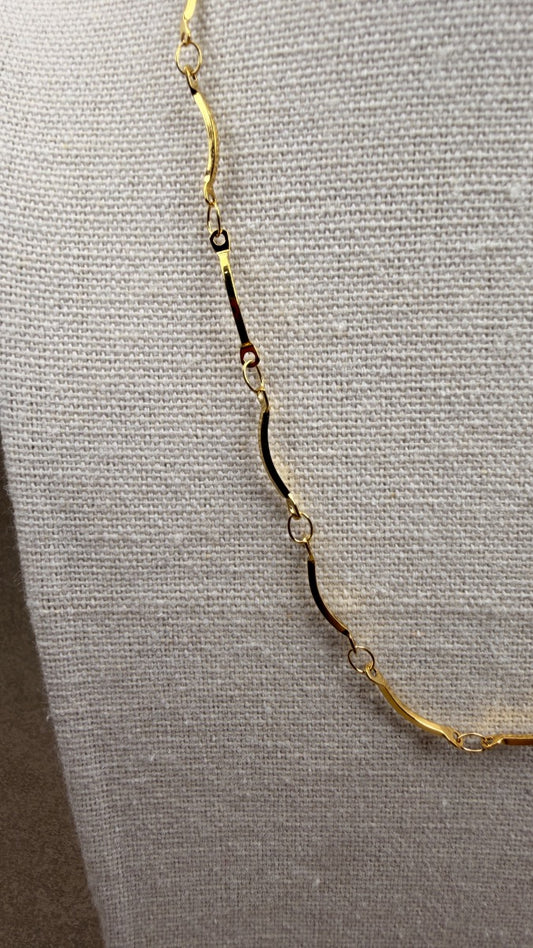 Wave Chain Necklace Gold ⚡️