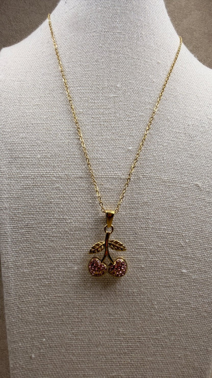 Collar Cherry Pink Glam ✨