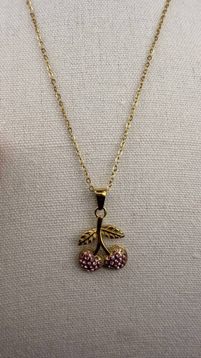 Collar Cherry Pink Glam ✨
