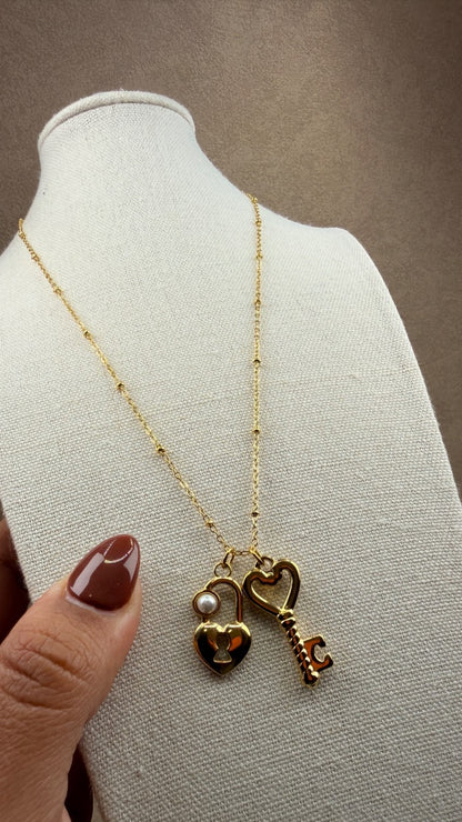 Collar Lock & Key Love ❤️