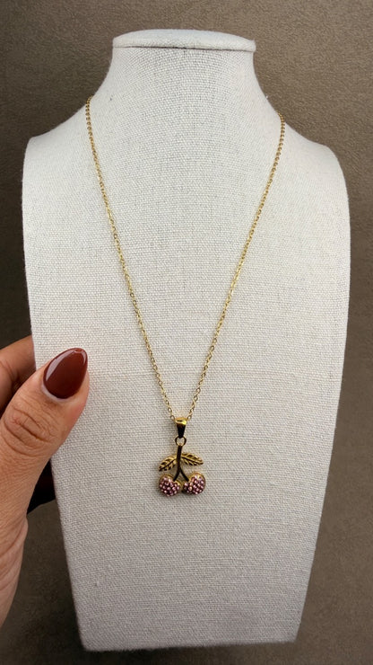 Collar Cherry Pink Glam ✨