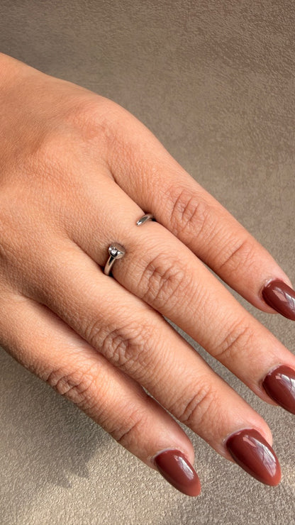 Anillo minimal plata