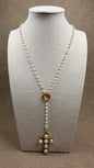 Pearl cross necklace