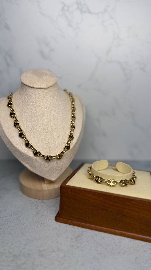 Chunky heart set