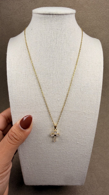 Crystal Shine cross necklace ✝️
