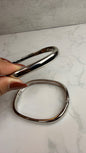 Brazalete liso plateado