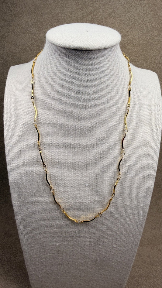 Wave Chain Necklace Gold ⚡️