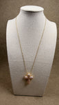 Collar cruz brillo gold