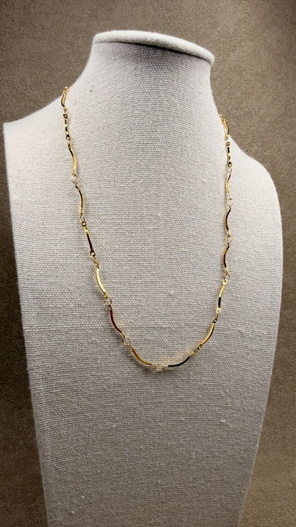 Wave Chain Necklace Gold ⚡️