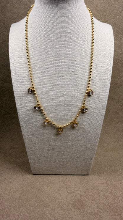 Collar Beaded Hearts Luxe 💛✨