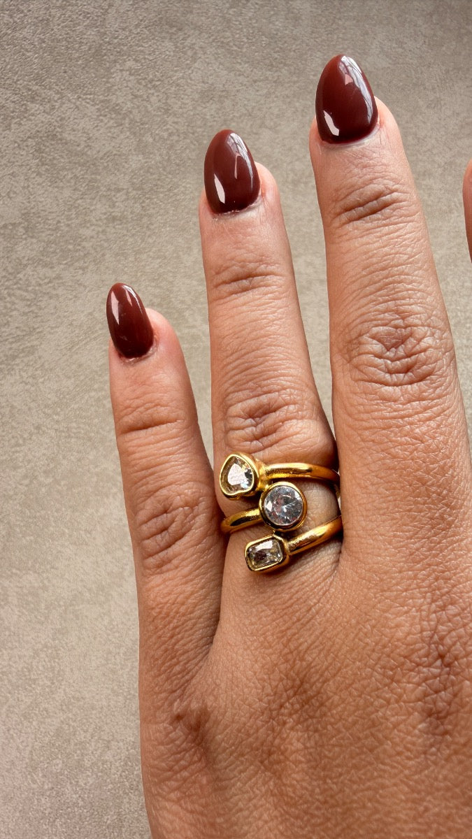 Anillo trío