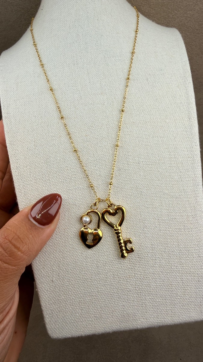 Collar Lock & Key Love ❤️