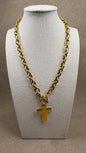 Statement cross necklace