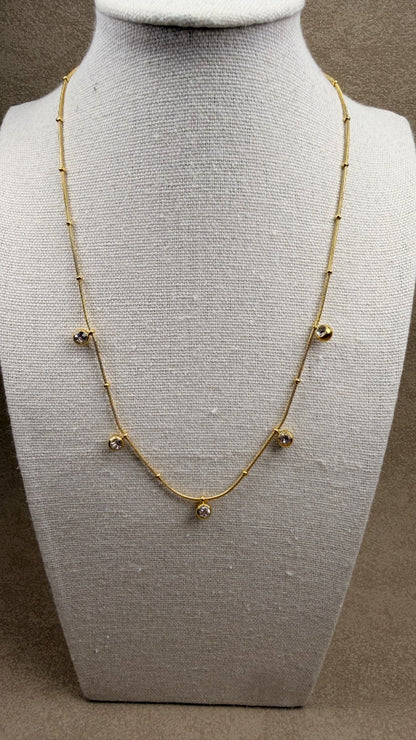 Collar Minimal Crystal Dots 💎