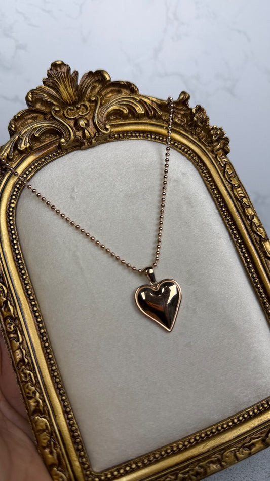 Rose gold heart set