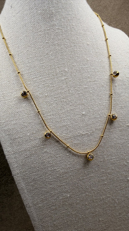 Collar Minimal Crystal Dots 💎