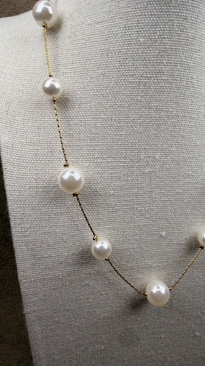 Collar perla clásico